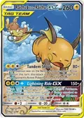 Raichu & Alolan Raichu GX (Alternate Full Art) #221/236