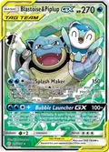 Blastoise & Piplup GX (Alternate Full Art) #215/236