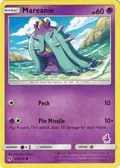 Mareanie - 105/214 (Mewtwo Stamped) #105/214