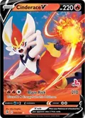 Cinderace V - 043/264 (#60 Cinderace Stamped) #043/264