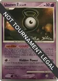 Unown [G] - 2009 (Stephen Silvestro) #57/106