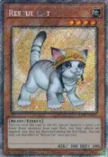 Rescue Cat (Alternate Art) (Platinum Secret Rare) RA02-EN001