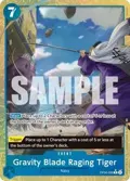 Gravity Blade Raging Tiger (Alternate Art) OP06-058