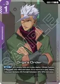 Orga's Order (Premium Card Collection Gundam Assemble) GD03-117