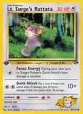 Lt. Surge's Rattata #085/132